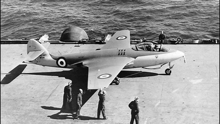 Sea Hawk F1 on Hms Eagle.jpg